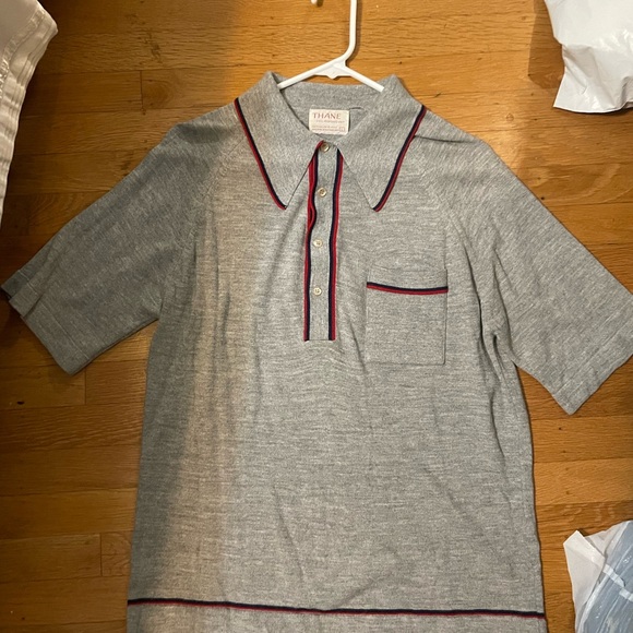 Vintage 60s-70s short sleeve polo sweater -Super Soft!! EUC - Picture 2 of 10